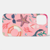 水彩の継ぎ目絵画のない模様といかり Case-Mate iPhoneケース (裏面 (横))