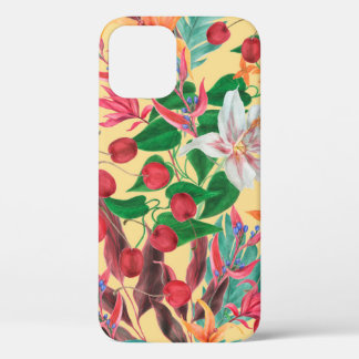 水彩の継ぎ目絵画のない模様と美しさ iPhone 12ケース