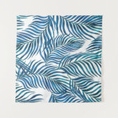 水彩の継ぎ目絵画のない模様（熱帯） タペストリー (正面(横))