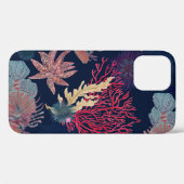 水彩の継ぎ目絵画のない赤獅子文様 Case-Mate iPhoneケース (裏面 (横))