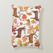 水彩の継絵画ぎ目のない模様 アクセントクッション (裏面(縦))