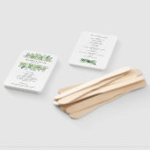 水彩の緑と縁ど葉 ハンドファン (組立なし)