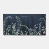 水彩の緑のフローラパーソナライズされた名 デスクマット (正面)