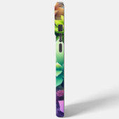 水彩の緑の多肉色コラージュ Case-Mate iPhoneケース (裏面 / 左)