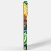 水彩の緑の多肉色コラージュ Case-Mate iPhoneケース (裏面 / 右)