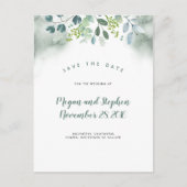 水彩の緑の日を保存 案内ポストカード (正面)