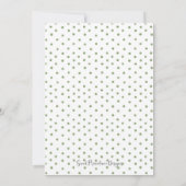 水彩の緑の枠の確認 招待状 (裏面)