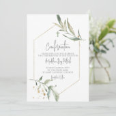 水彩の緑の枠の確認 招待状 (スタンド正面)