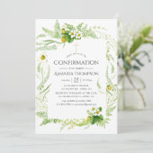 水彩の緑の確認 招待状 (スタンド正面)