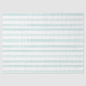 水彩の縞模様のライトグリーンとホワイトのティッシュペーパー 薄葉紙 (正面)