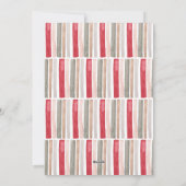 水彩の縞模様の写真 シーズンカード (裏面)