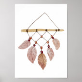 水彩の羽根の保育園ポスター 子供部屋の装飾 ポスター (正面)