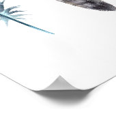 水彩の羽 ポスター (角)