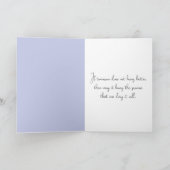 水彩の考えスミレ カード (内部)