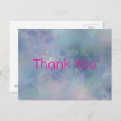 水彩の背景ありがとう ポストカード (正面/裏面)