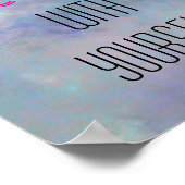 水彩の背景で優しい ポスター (角)