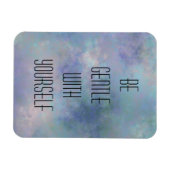 水彩の背景で優しい マグネット (横)