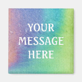 水彩の背景 – おカスタマイズ客様ご自身で作成 マグネット (正面)