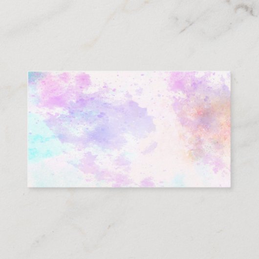 水彩の背絵を描景 名刺 (裏面)