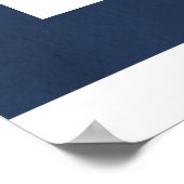 水彩の航海の詰め結婚抜き式 ポスター (角)