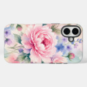 水彩の芍薬の花 Case-Mate iPhoneケース (裏面 (横))