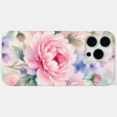 水彩の芍薬の花 Case-Mate iPhoneケース (裏面 (横))