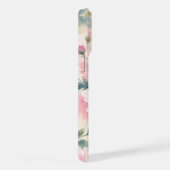 水彩の芍薬の花 iPhoneケース (右側面)