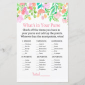 水彩の花あなたの財布のゲームの中に何がある (正面)