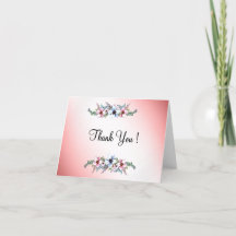 水彩の花が輝く　ありがとう　中面無地