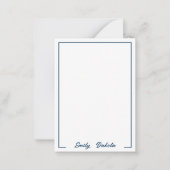 水彩の花とトンボのカスタマイズ ノートカード (正面)