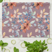 水彩の花と果実 キッチンタオル (折り畳み)