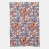 水彩の花と果実 キッチンタオル (縦)