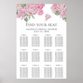 水彩の花の座席表 ポスター (正面)