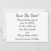 水彩の花の日付保存 セーブザデート (裏面)