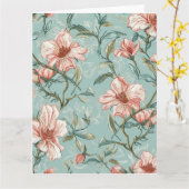 水彩の花の誕生日カード カード (黄色い花)