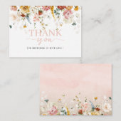 水彩の花ベビーで開花感謝していユーベビーs ノートカード (正面/裏面)