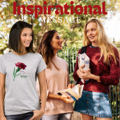 水彩の花ユニークで感動的もいい Tシャツ