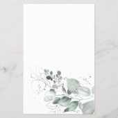 水彩の花嫁のシャワーゲームカード ゲストを探せ チラシ (裏面)