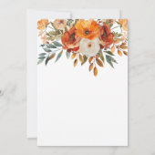 水彩の花感謝祭ディナー 招待状 (裏面)