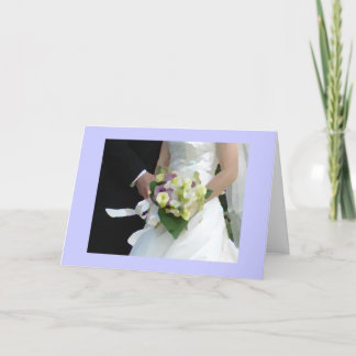 水彩の花束 サンキューカード