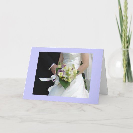 水彩の花束 サンキューカード (正面)