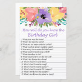 水彩の花誕生日を知っているのはどのくらいか (正面/裏面)