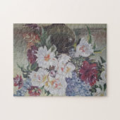 水彩の花開く野の花 ジグソーパズル (横)