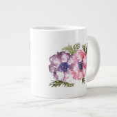 水彩の花 ジャンボコーヒーマグカップ (正面右)