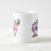 水彩の花 ジャンボコーヒーマグカップ (正面)