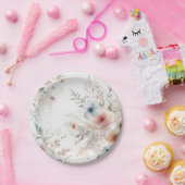 「水彩の花:フローラモダン紙プレート ペーパープレート (パーティー)