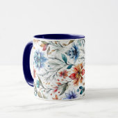 水彩の花 マグカップ (正面左)