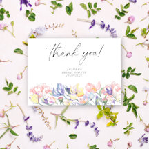 水彩の花 – 感謝してい youブライダルシャワー