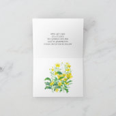 水彩の草花 カード (内部)
