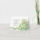 水彩の草花 カード (正面)